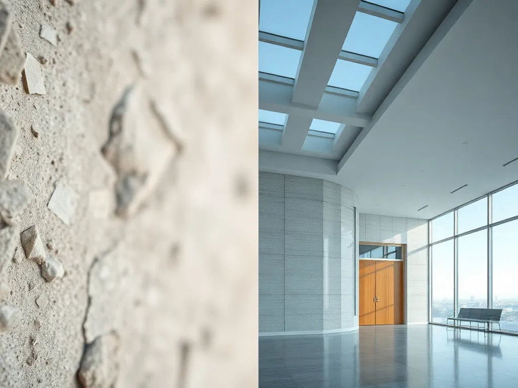 Comparison of a blurry low-res texture and a sharp high-res